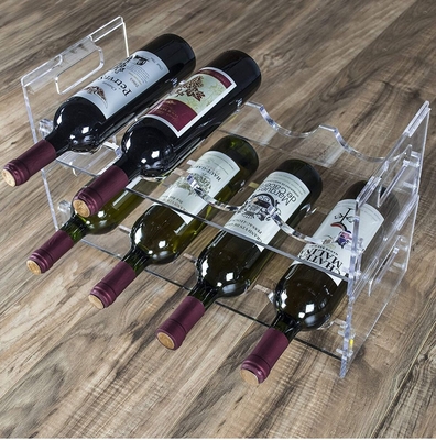 LANGYIのSupermaketのための注文のカウンタートップのアクリルのワインの陳列台